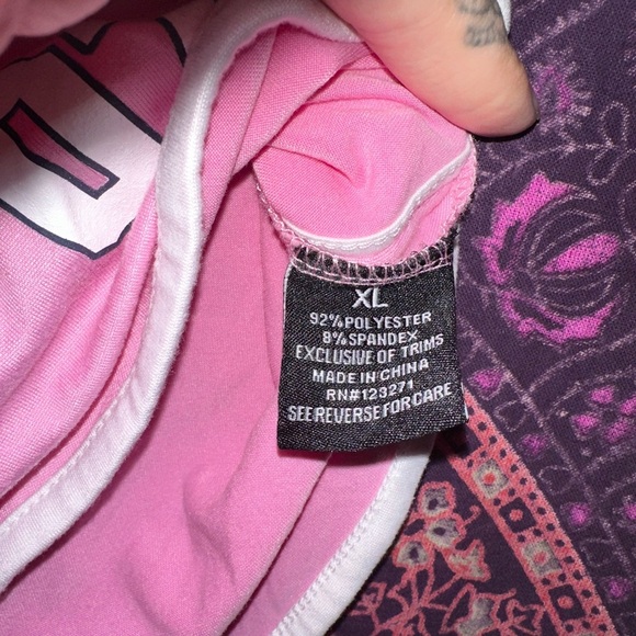 Harper&Ivy Pink Athletic Shorts with Drawstring Waist - Picture 5 of 5